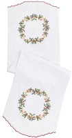 Дорожка на стол festive wreath из коллекции new year essential, 45х150 см (77777)