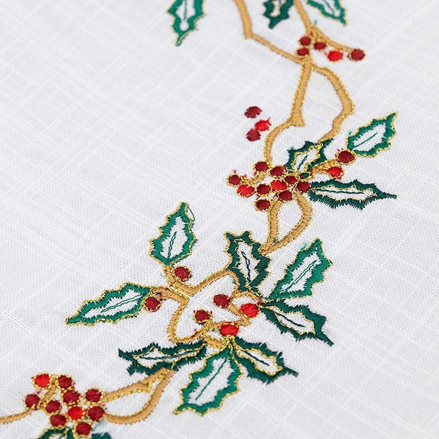 Дорожка на стол festive wreath из коллекции new year essential, 45х150 см (77777)