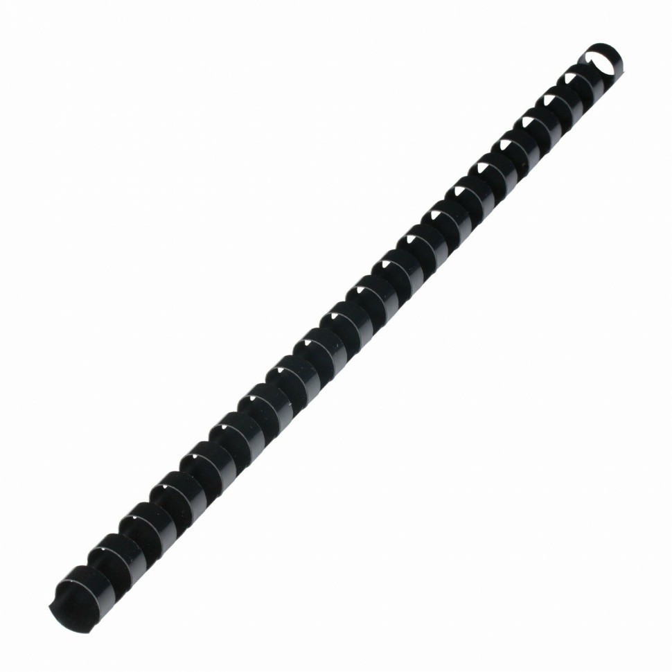 Пружины пластик. для переплета к-т 100 шт 16 мм (для сшив. 101-120 л.) черные Brauberg 530921 (89968)