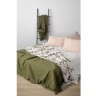 Покрывало из хлопка с бахромой оливкового цвета из коллекции ethnic, 180х250 см (66477)