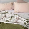 Покрывало из хлопка с бахромой оливкового цвета из коллекции ethnic, 180х250 см (66477)
