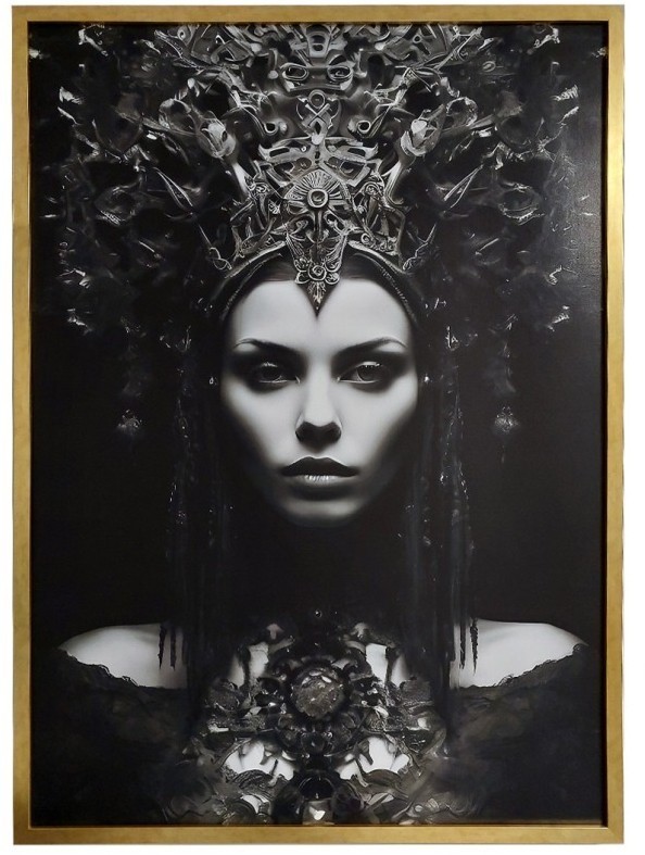 89VOR-Queen Холст "Царица" 110х80 см, багет пластик(зол) (TT-00015274)