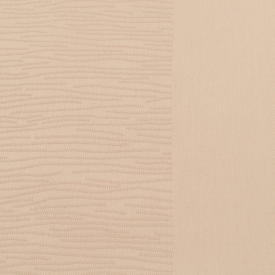 Скатерть жаккардовая бежевого цвета из хлопка с вышивкой из коллекции essential, 180х180 см (72165)