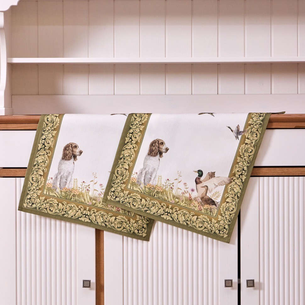 Набор полотенец из 2х шт "охота",40х60см, 100% хлопок, собака Lefard (850-751-6)