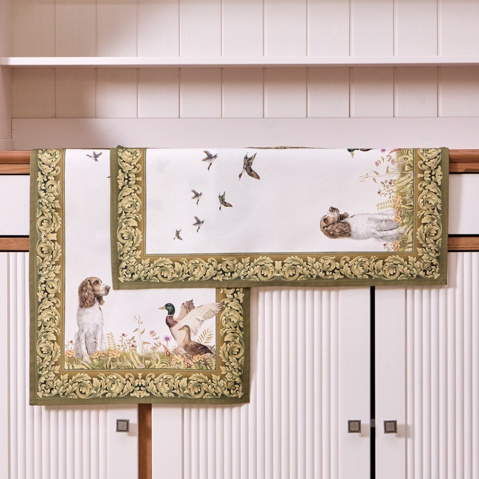 Набор полотенец из 2х шт "охота",40х60см, 100% хлопок, собака Lefard (850-751-6)