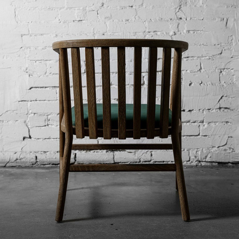 Полукресло HAC6018-OAK/Viola79, дуб, вельвет, green, ROOMERS FURNITURE