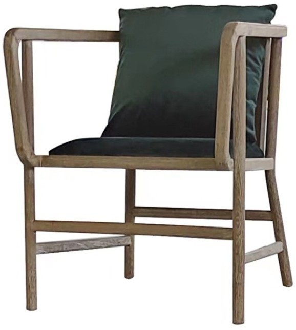 Полукресло HAC6018-OAK/Viola79, дуб, вельвет, green, ROOMERS FURNITURE