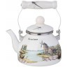 Чайник agness эмалированный со съемным фильтром из нжс серия "family house", 1,1 л (943-061)