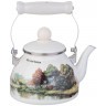 Чайник agness эмалированный со съемным фильтром из нжс серия "family house", 1,1 л (943-061)