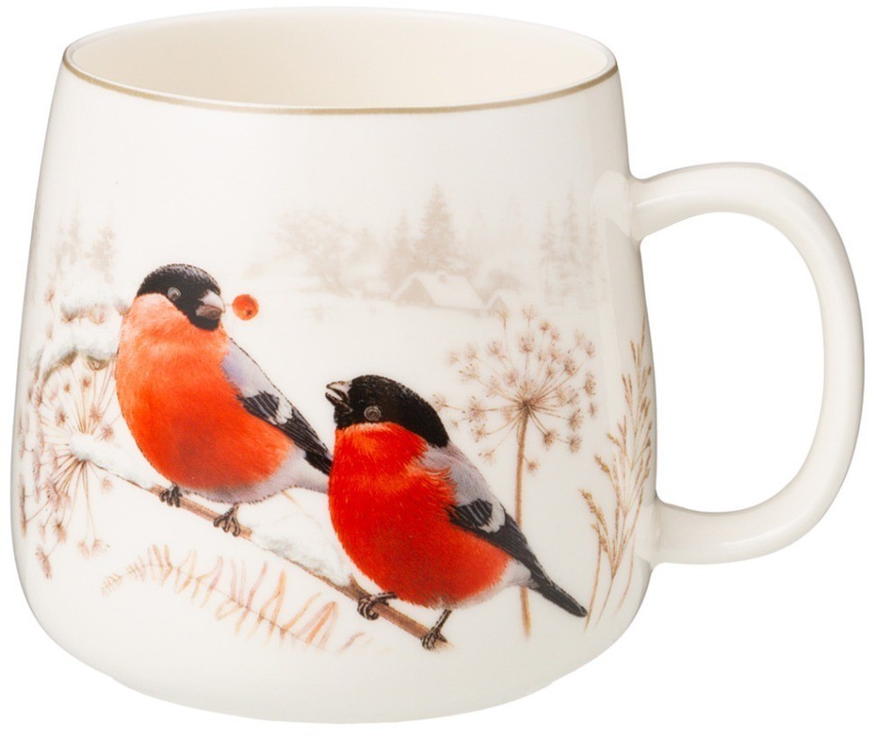 Кружка lefard "лесная сказка" снегири 400 мл (85-1914)