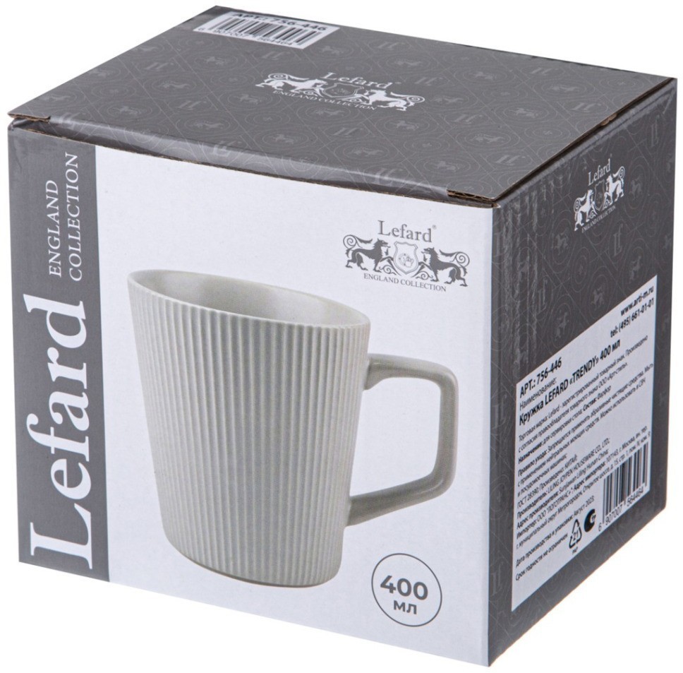Кружка lefard "trendy" 400мл (756-446)