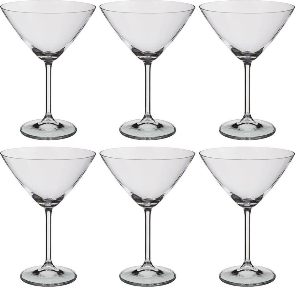 Набор бокалов для коктейлей из 6 шт. "gastro / colibri" 280 мл. высота=18 см. Crystal Bohemia (669-151)