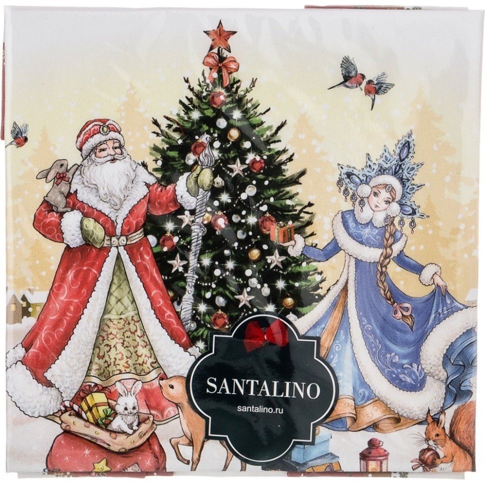Набор салфеток из 2-х шт  "с новым годом",40х40см, 100% хлопок,твил SANTALINO (850-725-81)