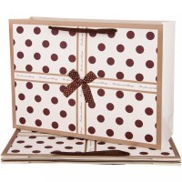 Комплект бумажных пакетов из 4 шт. &quot;горошек&quot; 46,5*35*14,5 см Lefard (521-227)