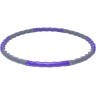 Обруч массажный разборный HH-107, двухрядный, серый/фиолетовый (741019)