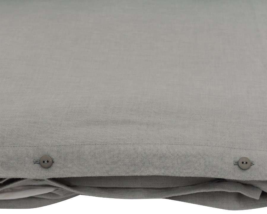 Пододеяльник изо льна серого цвета essential, 150х200 см (63314)
