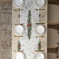 Скатерть &quot;celebration&quot; 140х400см ,бежевый,100% хлопок с пропиткой,твил Lefard (850-734-29)