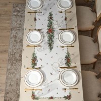 Скатерть &quot;celebration&quot; 140х400см ,бежевый,100% хлопок с пропиткой,твил Lefard (850-734-29)