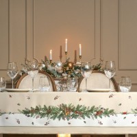 Скатерть &quot;celebration&quot; 140х400см ,бежевый,100% хлопок с пропиткой,твил Lefard (850-734-29)