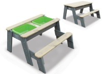 Песочница со скамейкой акцент закрывающаяся (80111)
