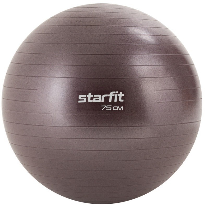 БЕЗ УПАКОВКИ Фитбол GB-111 антивзрыв, 1200 гр, кофейный, 75 см (2108797)