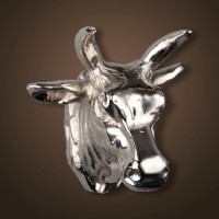 Голова быка 4046, металл, chrom, ROOMERS FURNITURE