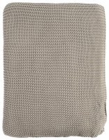 Плед жемчужной вязки серого цвета essential, 180х220 см (63271)