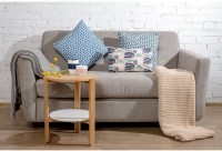 Плед жемчужной вязки серого цвета essential, 180х220 см (63271)