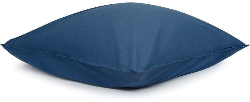 Набор из двух наволочек темно-синего цвета из органического стираного хлопка из коллекции essential, 70х70 см (69386)