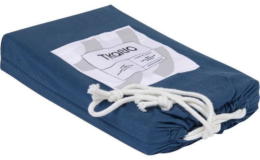 Набор из двух наволочек темно-синего цвета из органического стираного хлопка из коллекции essential, 70х70 см (69386)