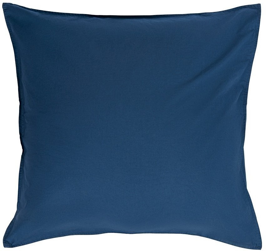 Набор из двух наволочек темно-синего цвета из органического стираного хлопка из коллекции essential, 70х70 см (69386)