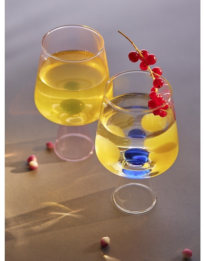 Бокал для вина orb, 400 мл, прозрачный/синий (77817)