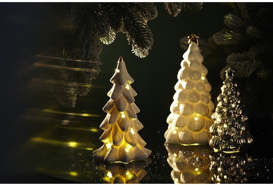 Декор новогодний с подсветкой christmas shimmer из коллекции new year essential, 20 см (без упаковки) (78442)