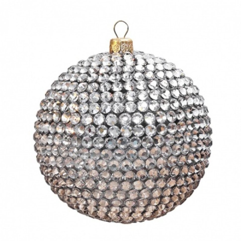 Новогодний шар 8 с кристаллами Swarovski (шар8)