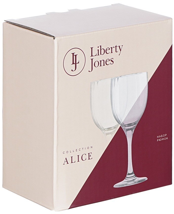Набор рюмок alice в подарочной упаковке, 65 мл, 2 шт. (76616)