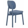 Стул с обивкой saga, рогожка, синий (76423)