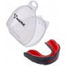 Капа 1-челюстная LEOPARD, ЭВА, красный/черный, детский (2101027)