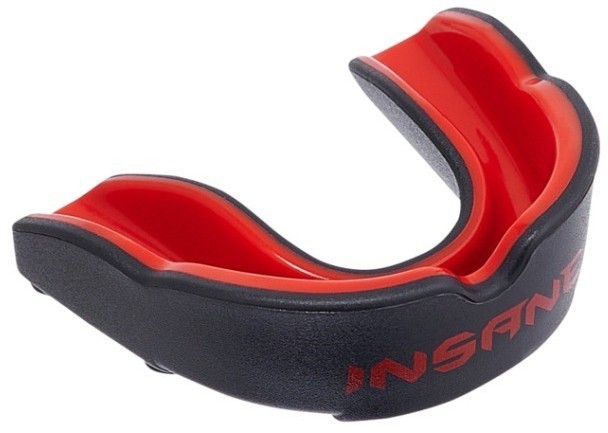 Капа 1-челюстная LEOPARD, ЭВА, красный/черный, детский (2101027)