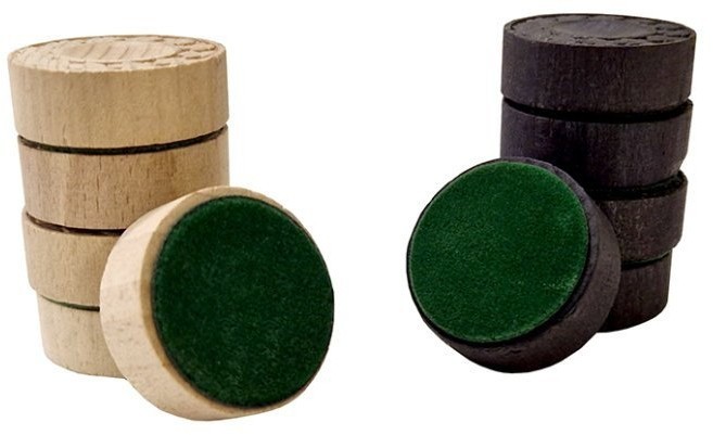 Фишки для нард деревянные 28 мм (с подложкой), Partida (64433)