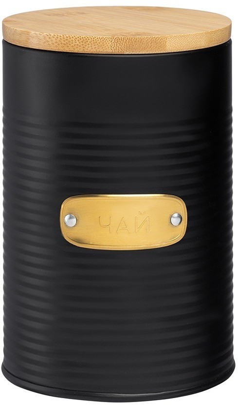 Банка для хранения чая irmel, 1,3 л, графит (78690)