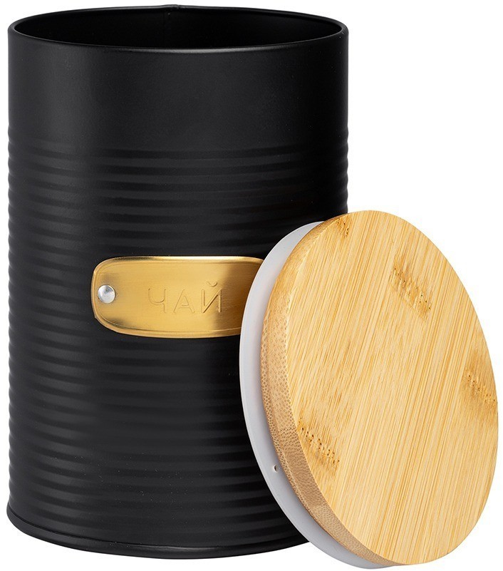 Банка для хранения чая irmel, 1,3 л, графит (78690)