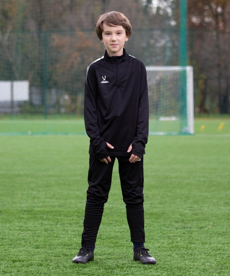 Джемпер тренировочный CAMP Training Top 1/4 Zip, черный, детский (2095812)