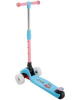 Самокат 3-колесный Juicy R 120/80 мм, голубой/розовый (2022973)