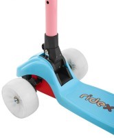 Самокат 3-колесный Juicy R 120/80 мм, голубой/розовый (2022973)