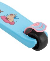 Самокат 3-колесный Juicy R 120/80 мм, голубой/розовый (2022973)