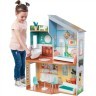 Деревянный кукольный домик "Эмили", с мебелью 10 предметов в наборе, для кукол 30 см (65988_KE)