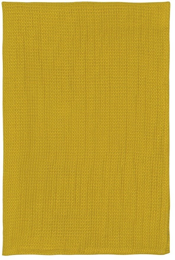 Набор из двух кухонных жаккардовых полотенец горчичного цвета из коллекции essential (75107)