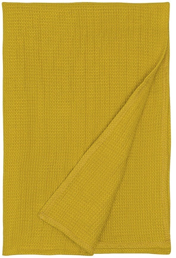 Набор из двух кухонных жаккардовых полотенец горчичного цвета из коллекции essential (75107)
