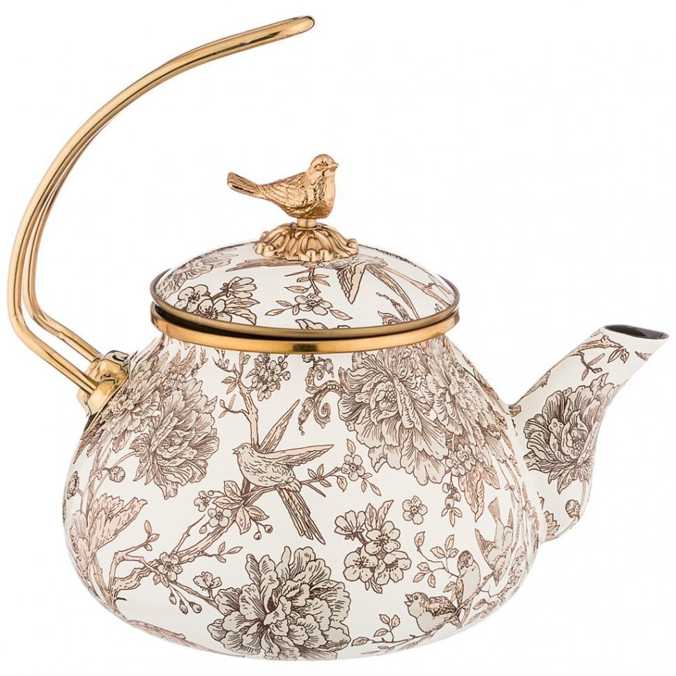 Чайник эмалированный agness, серия royal garden 2,2л подходит для индукцион.плит (950-078)