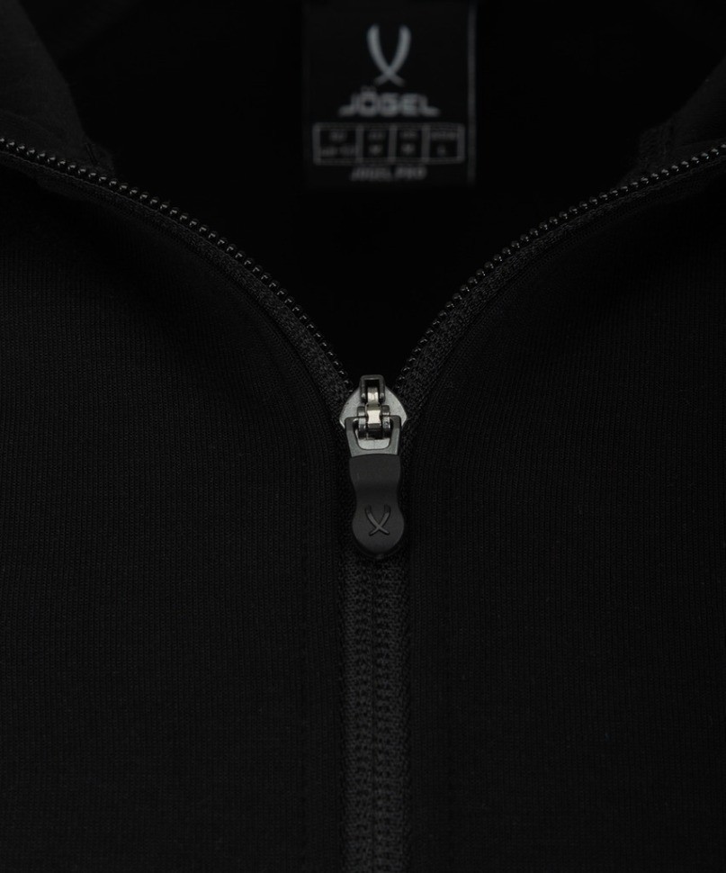 Худи на молнии JOGEL ESSENTIAL Athlete Hooded FZ Jacket, черный (2114045)